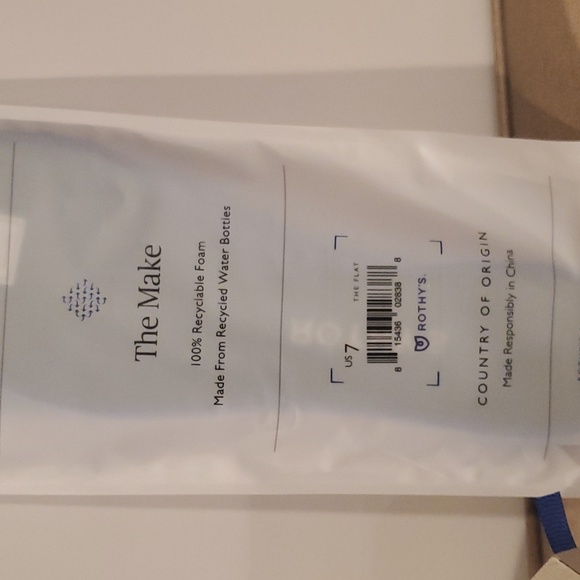 Rothy's The Flat Deep Ocean sz 7 w New Insoles - Picture 5 of 7